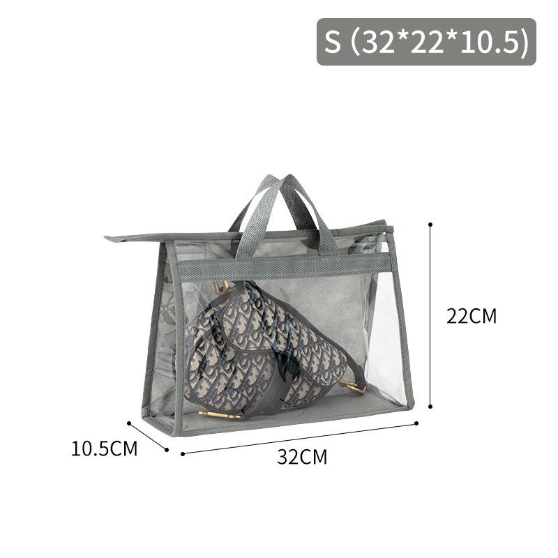 

Transparent PVC Dustproof Large Capacity Clutch Storage Bag for Moisture-Proof Leather Protection