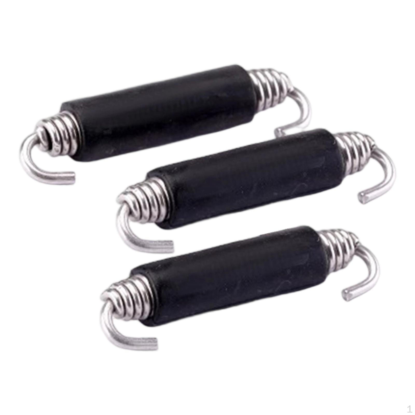 

Universal Motorcycle Exhaust Pipe Spring Easily Install Repair Parts 3Pcs 85mm