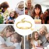 Personalized Butterfly Bracelet Name Customized for Gilrs Boy, Figaro Chain Link Wrist Jewelry Stainless Steel