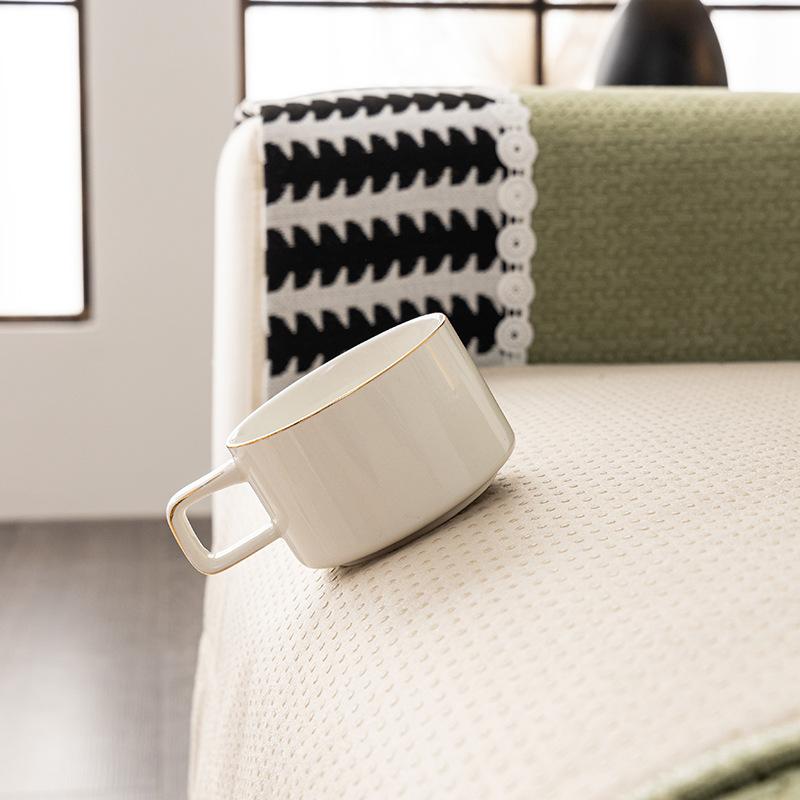 New Chenille Sofa Cushion, All-Season Non-Slip Seat Cushion, High-End Straight Row Sofa Cover Cover Cloth
