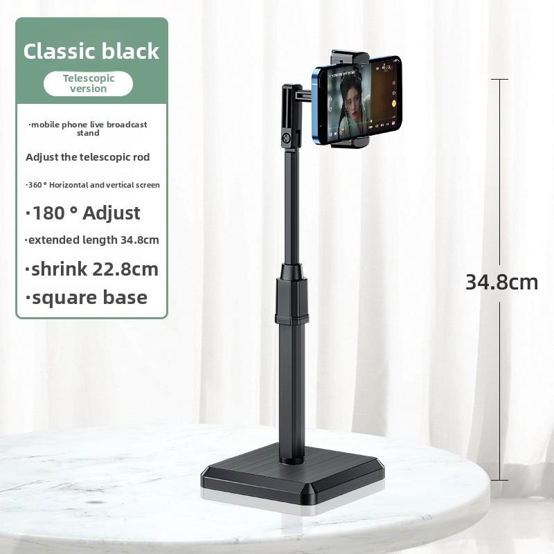 Mobile Phone Stand Holder, Desktop Live Streaming Bracket, Floor-standing, Lazy Person's Computer, Invisible Selfie
