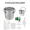 12//20/33L Stainless Steel Distiller Home Brew Moonshine Alcohol Copper Distillery Boiler Water Essential Oil Brewing