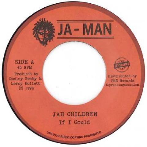 7inch Record JAH CHILDREN - If I Could / Version TRSJM3 Ja Man/Top Rank 1978 Europe Reggae, Ska & Dub Used