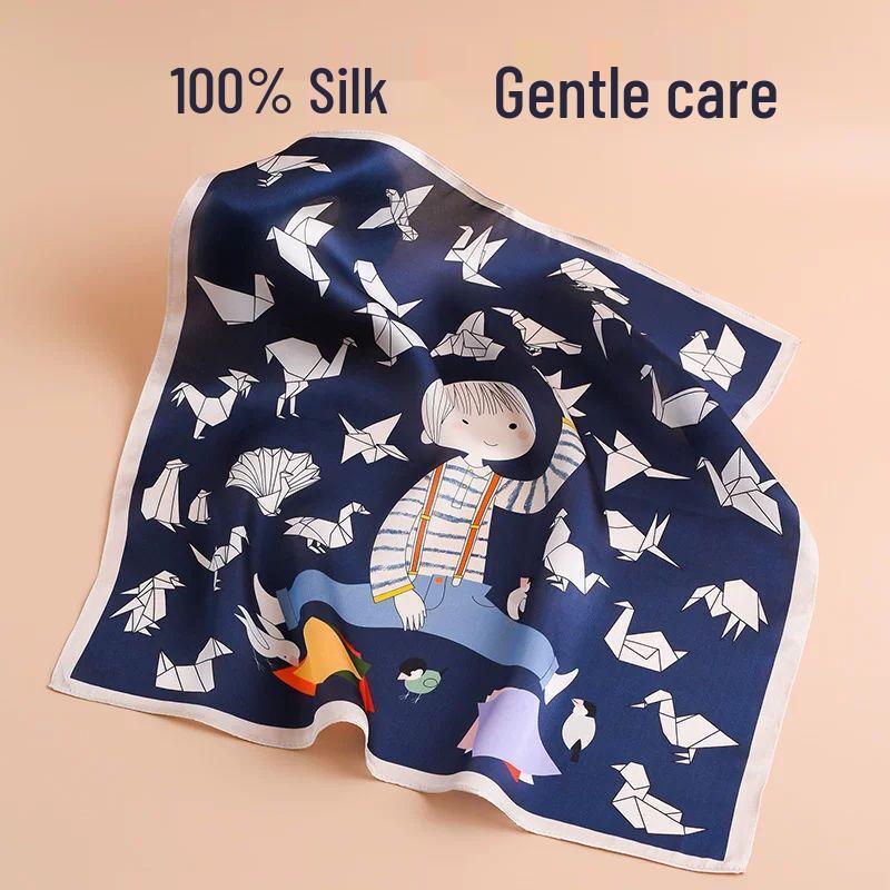 TXRMDX Kids  100% Mulberry Silk Scarf One Size