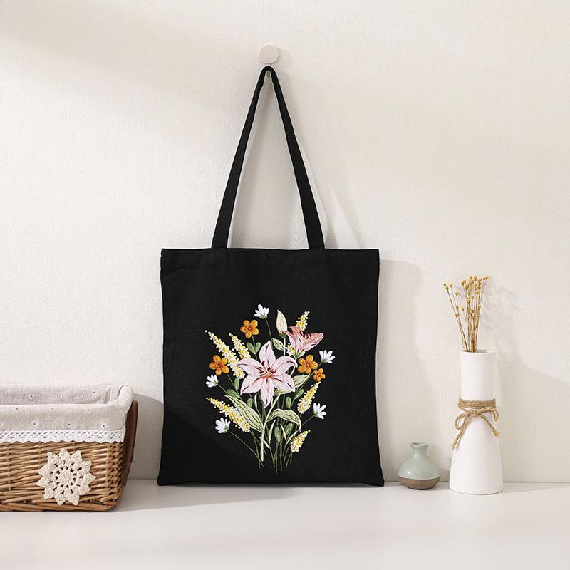 New Diy Handmade Embroidery Material Package, Colorful Time Flower Bouquet Bouquet