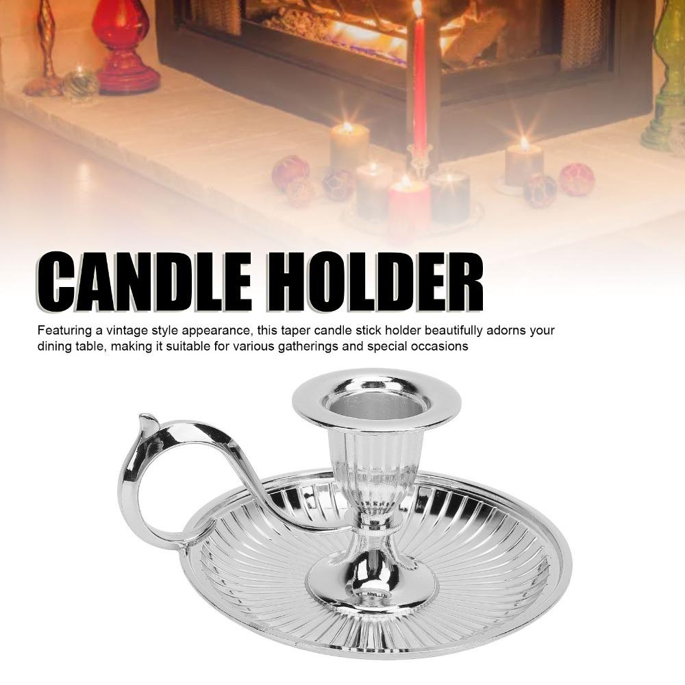 With Handle Candle Stick Holder Handheld Brass Candlestick Holder Christmas Decor
