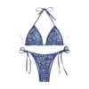 Huludao 2024 Halter Neck Printed Bikini - Trendy Beach Swimsuit for Women