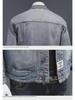2024 Men's Spring & Autumn Denim Jacket: Loose-Fit, Large Size, Casual Workwear for Middle-Aged Men