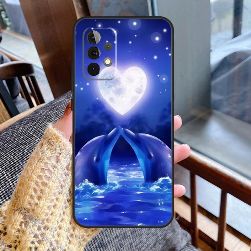 Dolphin Case For Samsung Galaxy A55 A35 A15 A56 A36 A26 A16 A06 A54 A34 A14 A13 A53 A12 A22 A32 A52