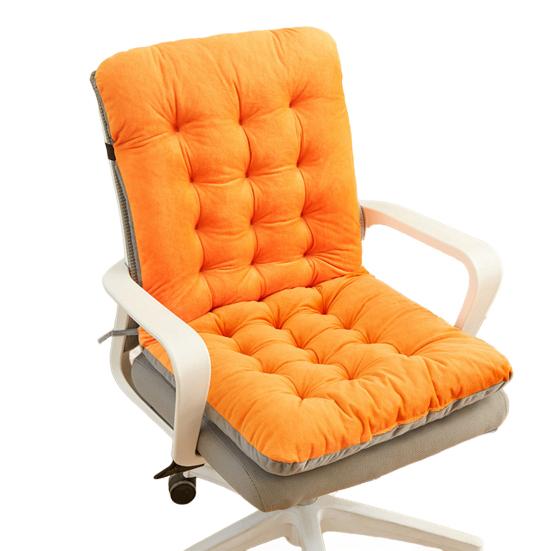 Chair Cushion with Removable Washable Cover Thick High-Resilience Filling Integrated Design Ergonomic Seat Cushion