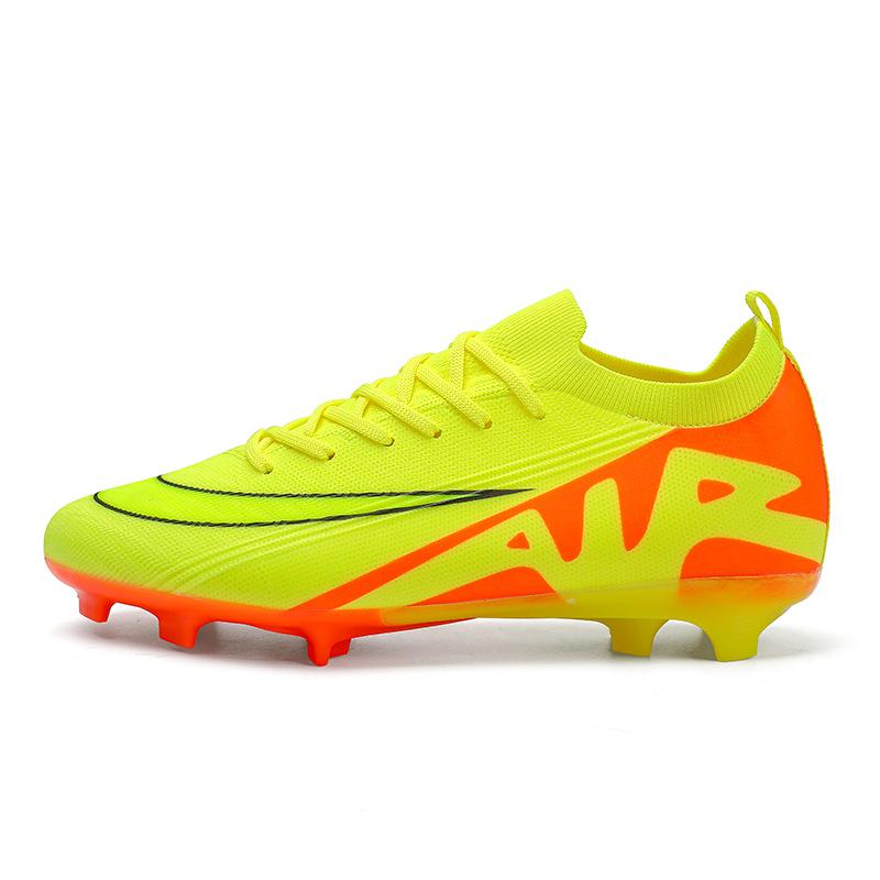 Help Low-Top Fly-Woven Football Shoes Men'S Low-Top Ag Spikes Grass Training Sports Football Shoes