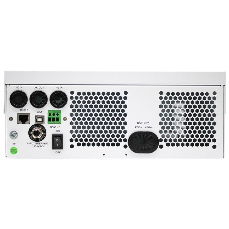 Hybrid Wechselrichter 6200W – AC 230V / DC 48V, 120A MPPT, On/Off-Grid, Solar & Netz
