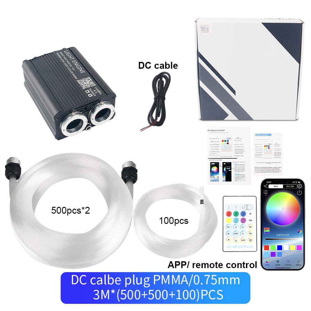 New 16W Car Starry Sky Light Interior Atmosphere Light Twinkle Starry RGB Stream Light Ceiling Car Home Decor RGBW Fiber Optic