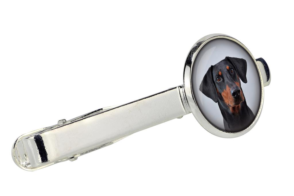 Dobermann, Doberman Pinscher, Dobie II - cufflinks and tie with your photo, a suit decoration, men's jewelry from the Art-Dog brand.