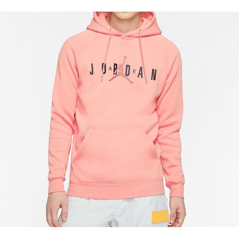 Air Jordan Sport DNA HBR Pattern Hoodie Knit Sweatshirt Men Tops Quartz-Pink CT6293-606