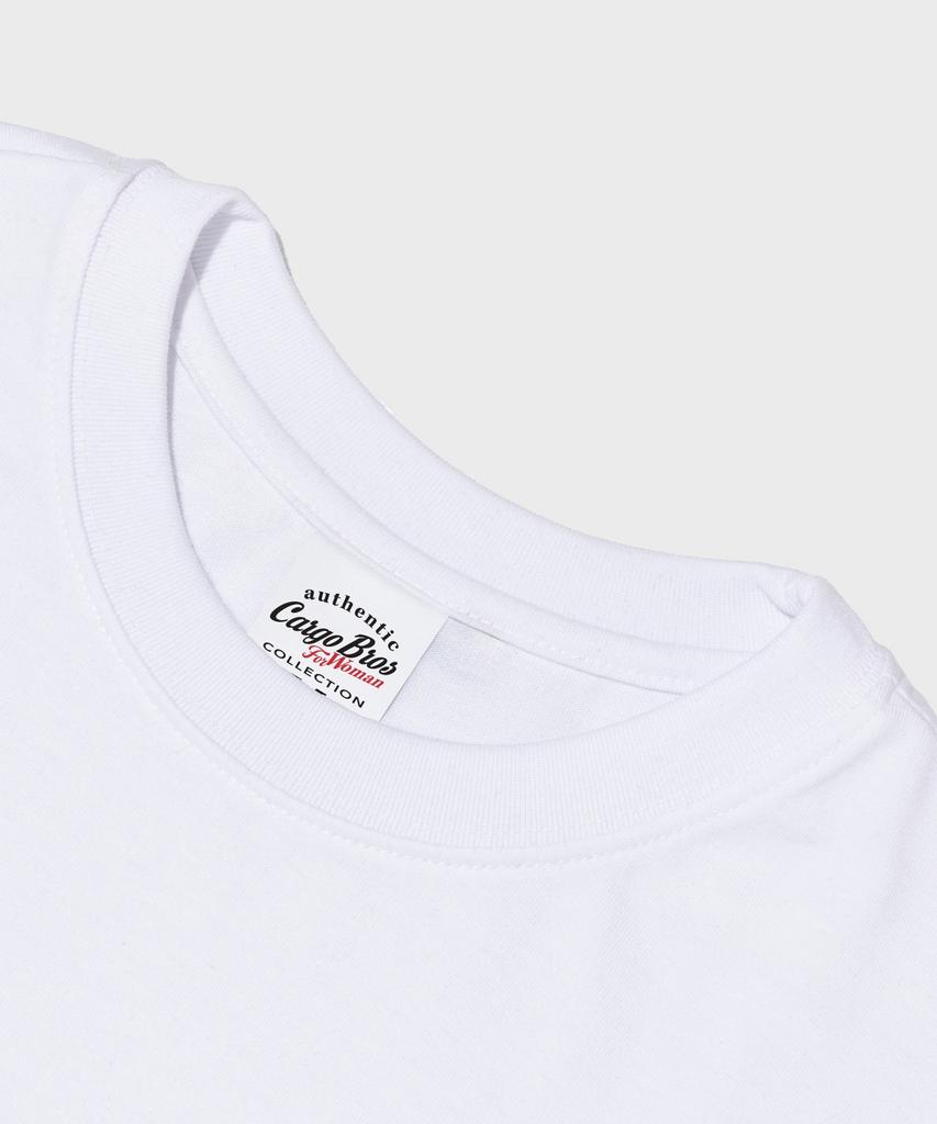 CARGOBROS FOR WOMAN American Vintage Lady Short Sleeve T-Shirt (White)