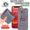 Per iPhone Air 17 16 15 14 13 12 mini 11 Pro Max X XS Max XR 8 7 6 6s Plus SE 2020 Pellicola Protettiva Schermo Ceramica Flessibile Privacy Opaca
