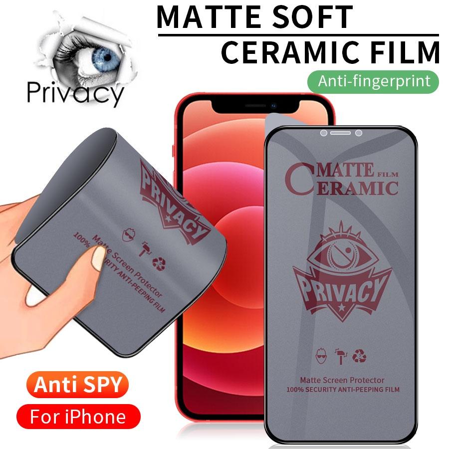 Per iPhone Air 17 16 15 14 13 12 mini 11 Pro Max X XS Max XR 8 7 6 6s Plus SE 2020 Pellicola Protettiva Schermo Ceramica Flessibile Privacy Opaca