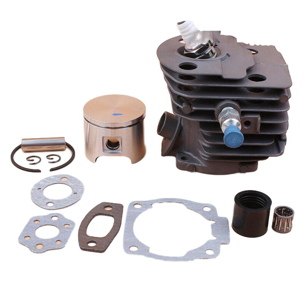 Cylinder and Piston Kit for 50 51 55 For Rancher Chainsaws 46mm Diameter Includes Decompression Valve and Gaskets