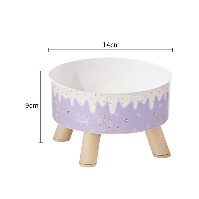 Elevated Stainless Steel Pet Bowl - Large Capacity, Non-Slip, Anti-Tip, Neck Protection for Cats & Dogs