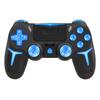 Bezprzewodowy Kontroler Bluetooth do PS4 ze Światłem RGB Podwójną Wibracją Sześciosiowy Czarny