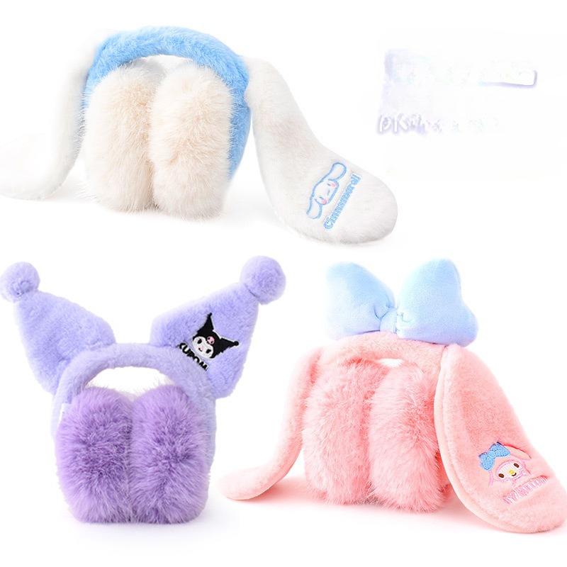 Cute Cartoon Children's Earmuffs for Girls To Keep Warm in Winter, Plush Foldable Ear Covers for Warmth, Foldable Ear Warmers