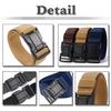 [White Fang] Nylon Buckle Belt, Casual, Lightweight, Outdoor, Tactical, Work Pants, Men's BTA397 (Black)