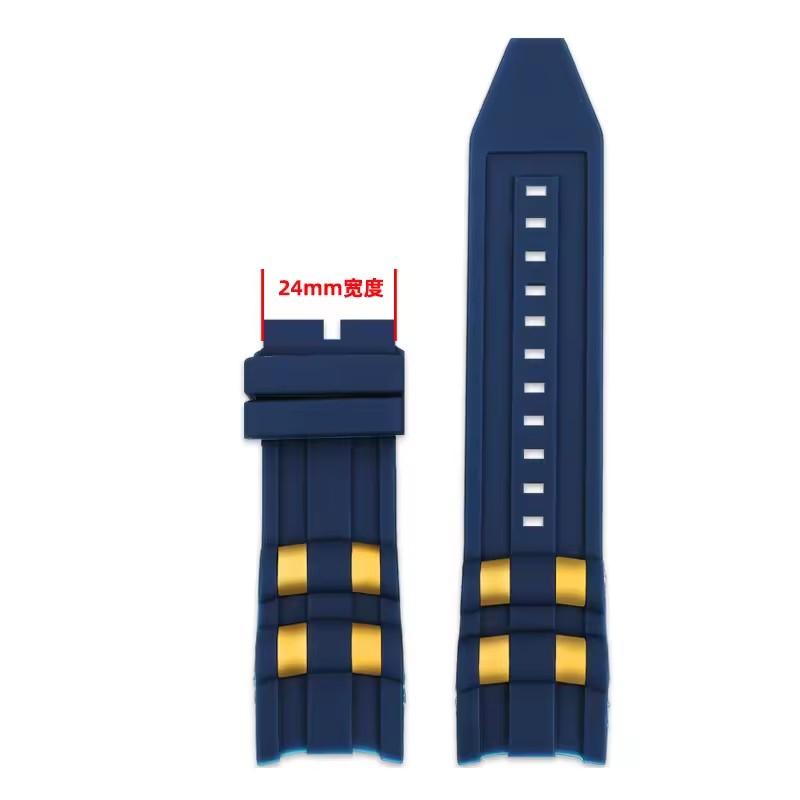 

Rubber Watch accessories strap compatible for Invicta Russian Professional Divers silicone metal pellet wristband bracelet 26mm 26mm