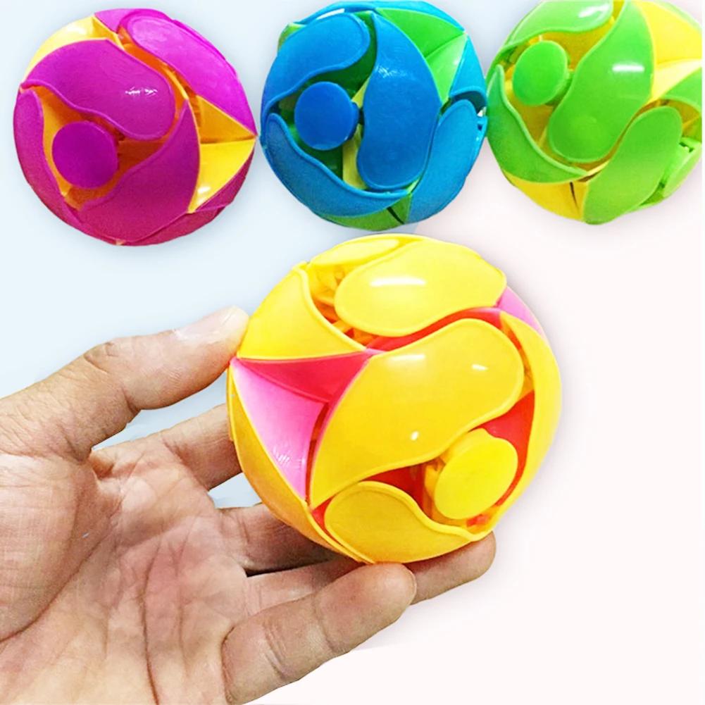 1Pcs Fun Color Changing Ball Toy Hand Throwing Sensory Stress Relief for Boy Adult Double Magic Color Ball Toy stress Relief