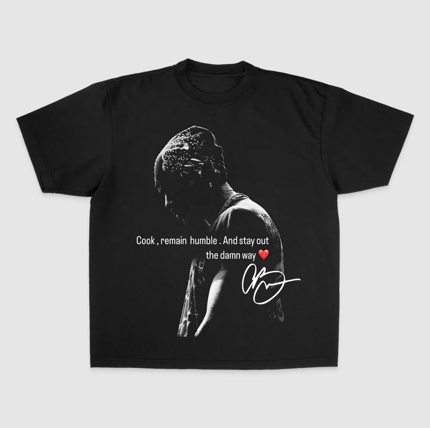 Chris Browns Cook Vs Remain Humble T-Shirt Unisex Heavy Cotton All Sizes XXL