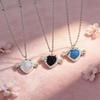 Iridescent Rhinestone Heart Necklace - Cupid’s Arrow Clavicle Chain for Women