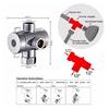 3 Way Shower for Head Diverter Adapter Connector Sprayer Arm Mount Bathroom Tool