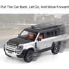 1:24 Land Rover Defender Toy Car Models Alloy Diecast SV2022 SUV Sound Light Doors Opened Pull Back Decoration Vehicle Toys Gift