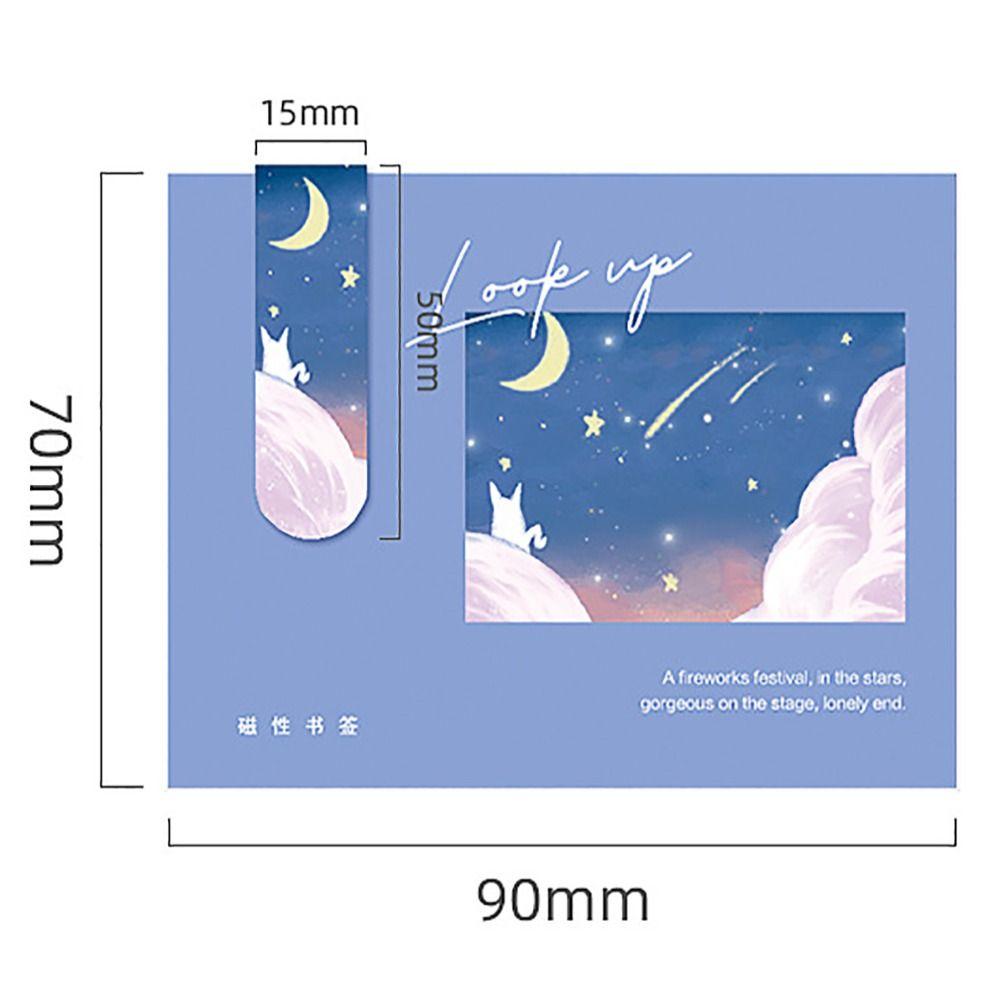 New Magnetic Bookmark Star Gift Page Markers School Office Supplies Stationery Magnetic Reading Book Mark