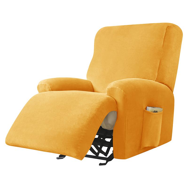 Velvet Stretch Sofa Cover Elastic Recliner Non-slip Furniture Chair Cover Protector Recliner Armchair Cover Home Decor