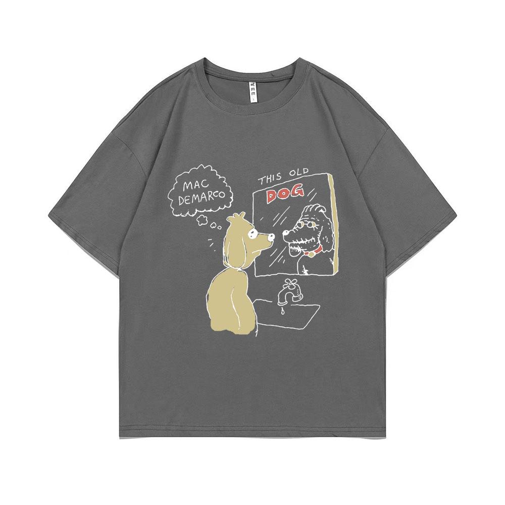 Mac Demarco This Old Dog Album Graficzny T-shirt Męski Lndie Pop Muzyka T-shirty Męskie Vintage T-shirty Męskie Hip Hop Oversizeowe Koszulki