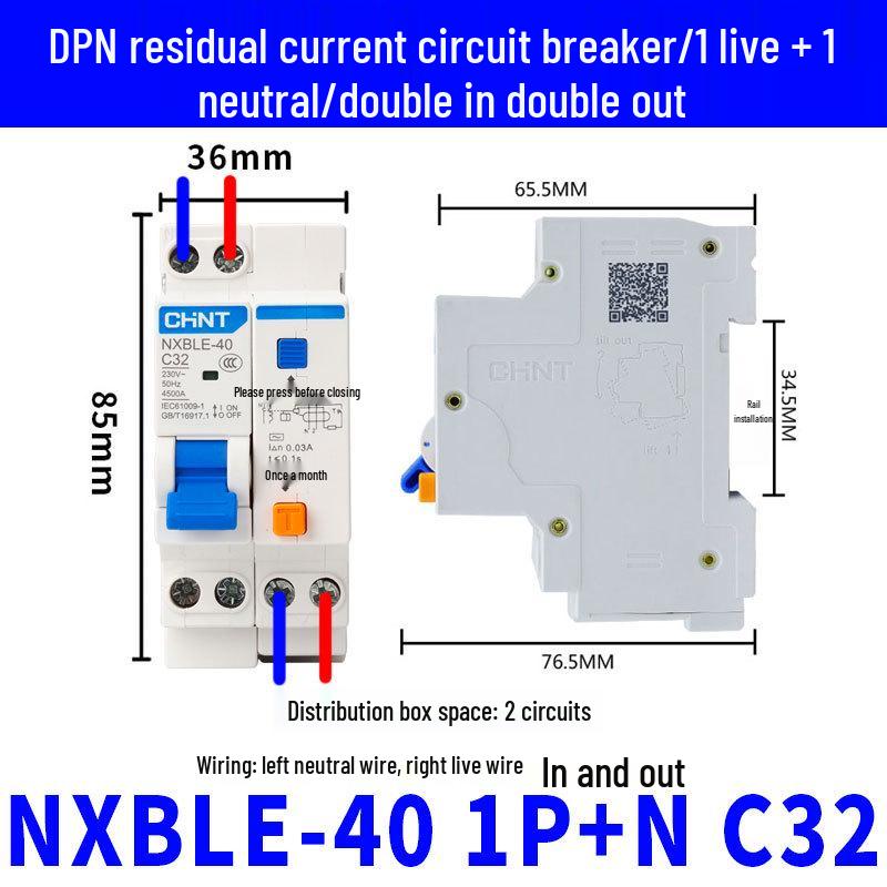 NXB-40 DPN Household Single Pole Circuit Breaker Air Switch