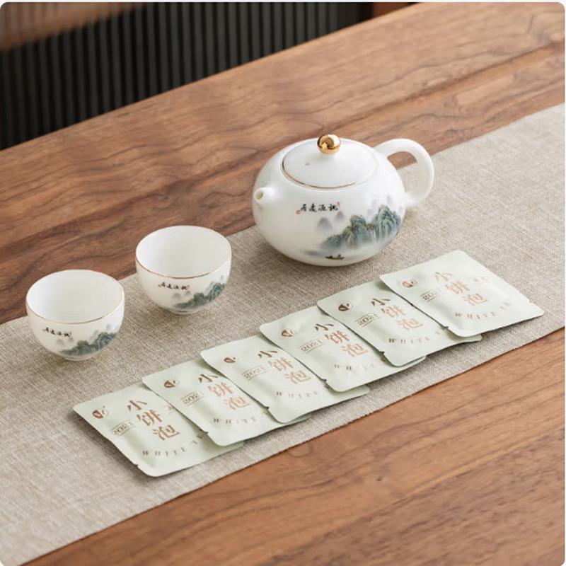 Zen Charm Mutton Fat Jade Porcelain Tea Set