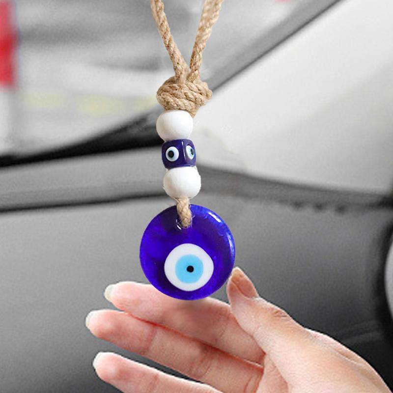 Devil Blue Eyes Car Pendant Turkish Blue Evil Eye Pendant Turkish Blue Evil Eye Pendant Evil Eye Charm Lucky Car Interior