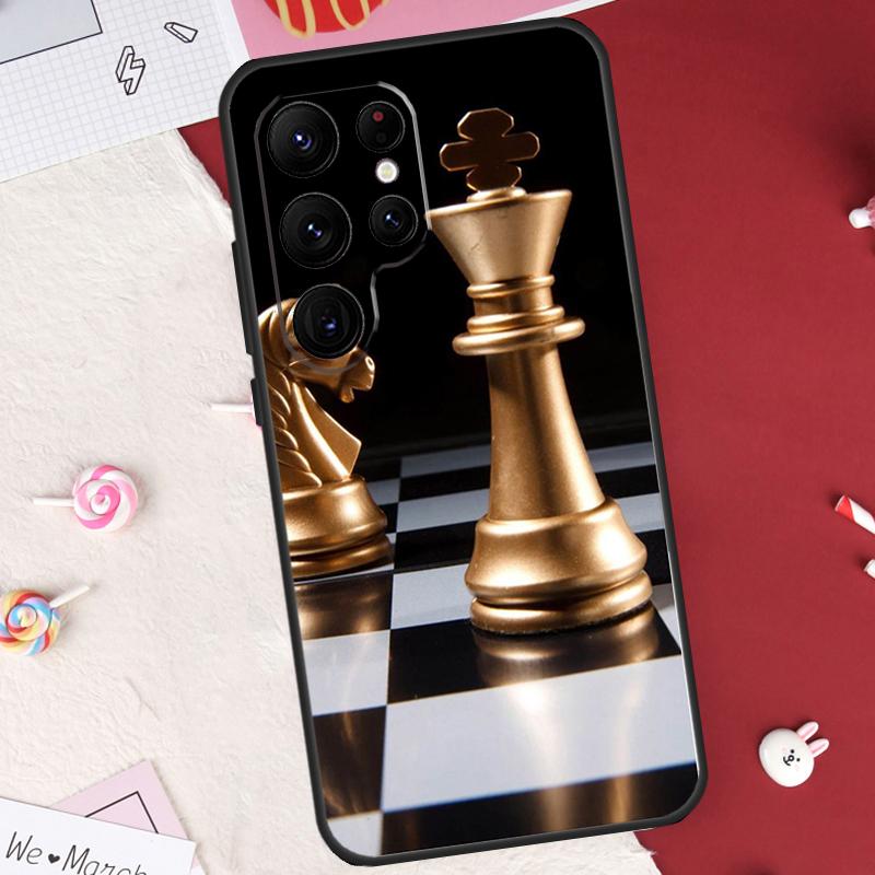 Chess Case For Samsung Galaxy S24 FE S20 FE S21 S22 S23 S25 S26 Ultra S10 Plus S25 FE Cover Shell