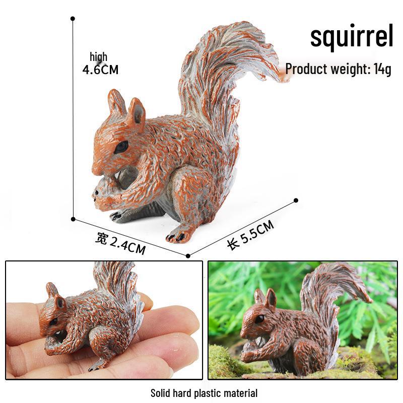 Simulation Animal Model Toys - Mouse, Marmot, Flying Squirrel, Naked Mole Rat, Squirrel, Weasel, Golden Hamster Ornaments