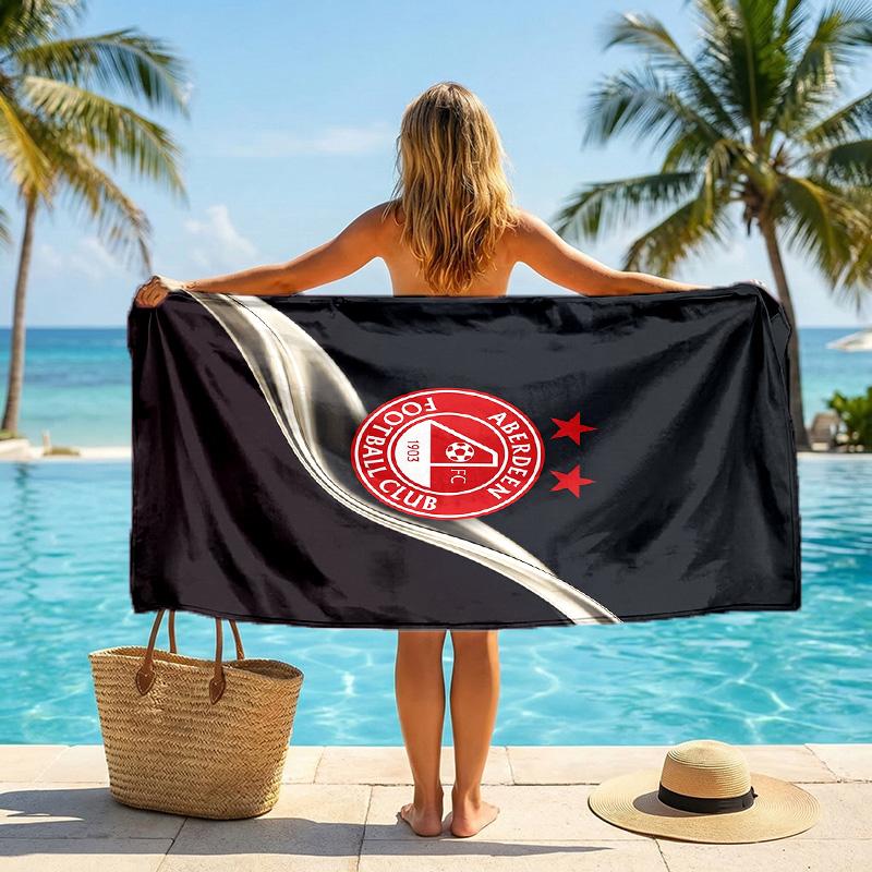 Toalla de Playa de Secado Rápido con Estampado del Aberdeen FC Microfibra Absorbente Portátil de Viaje Toalla de Natación
