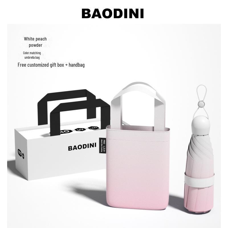 High-End Women's Folding Umbrella: Dual-Use for Sun and Rain, UV Protection, 50% Off Capsule Design