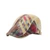 Men Beret Hat Cotton Buckle Adjustable Newsboy Caps Classic Patchwork Cabbie Gatsby Cap Spring Autumn Summer