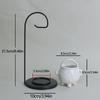 1pc Essential Oil Burner with Iron Hook, Ceramic Aromatherapy Decor, Indoor Fragrance Ornament (Without Incense)