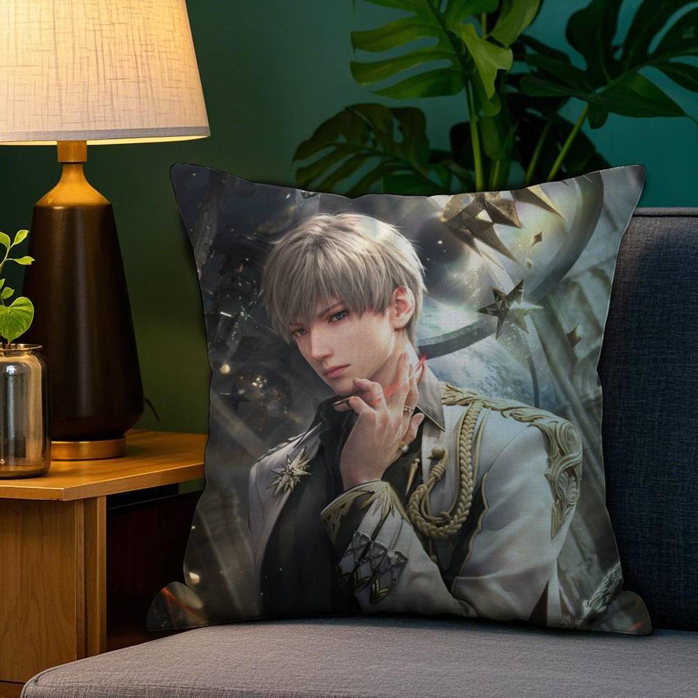 R-Rafayel Love D-Deepspace Pillow Case Sofa Living Room Bedroom Double-sided Printing Square Cushion Nap Time Cushion Cover