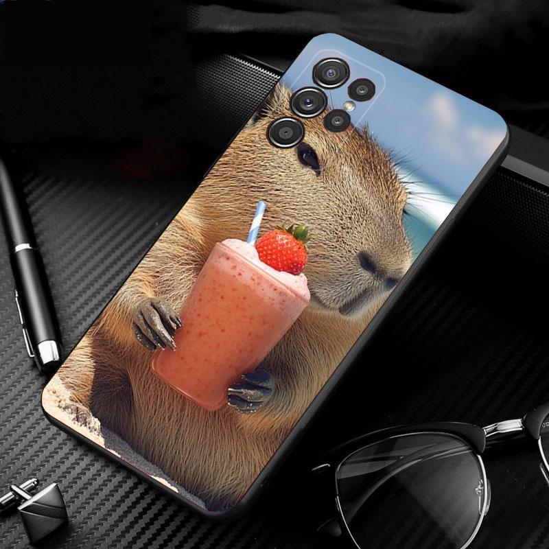 

Animal Capybara Phone Case For Samsung Galaxy S25 S24 S23 S22 S21 Ultra S24 S23 S22 S21 S25 Plus S24 S20 FE S24Ultra