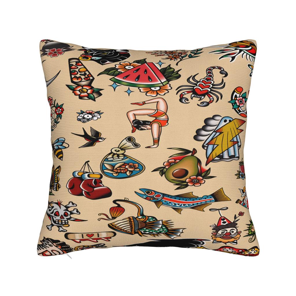 Pillow Cover Flying Leaping Pig Funny Pillow Case For Living Room Sofa Pillowcases