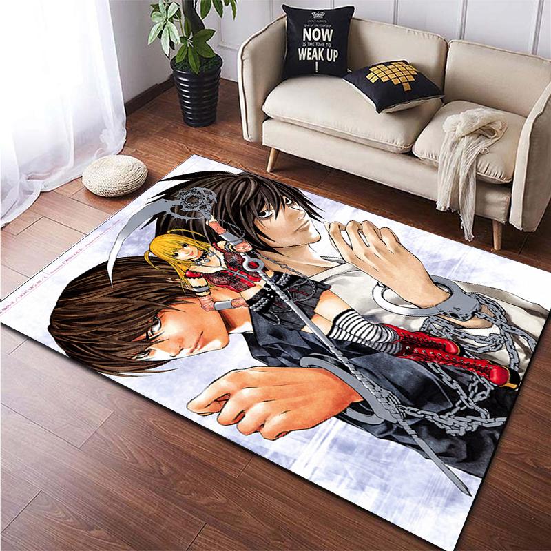 Death Note Gebied Tapijt Grote Tapijt Tapijt Voor Woonkamer Kid Slaapkamer Decoratie Kinderen Spelen Floor Mat Comic Anti-Slip