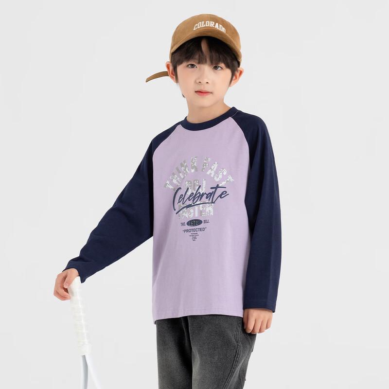 Weiches Baumwoll-T-Shirt für Jungen, American Retro, Raglan, Langarm